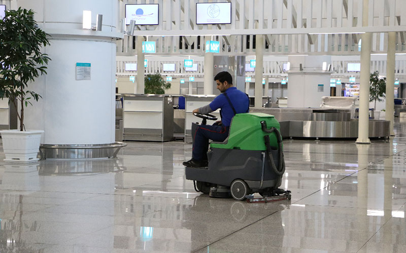 نظافت بخش های مختلف فرودگاه